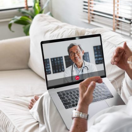 video call with doctor telemedicine telehealth concept